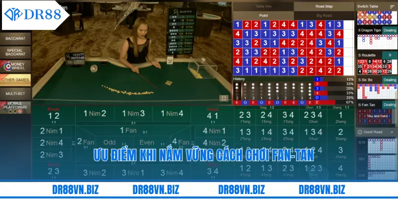 Ưu điểm khi nắm vững cách chơi Fan-Tan
